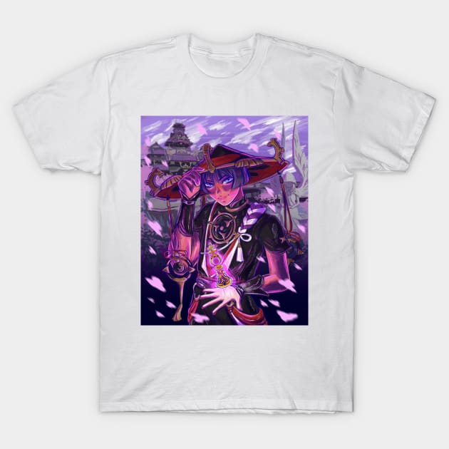 Scaramouche - Genshin Impact T-Shirt by SosiCreatesArt